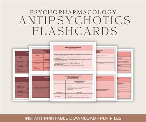 Psychopharmacology Antipsychotics Flashcards Reference Tool For Care