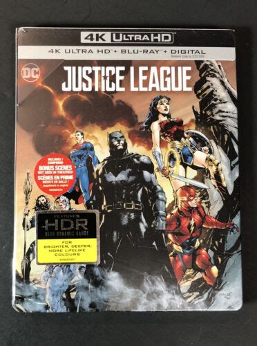 Justice League [ Limited Edition Steelbook ] 4k Ultra Hd Blu Ray