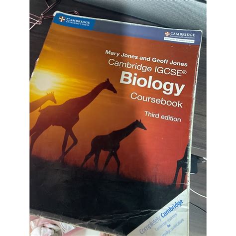 Jual Cambridge Igcse Biology Coursebook Third Edition Shopee Indonesia