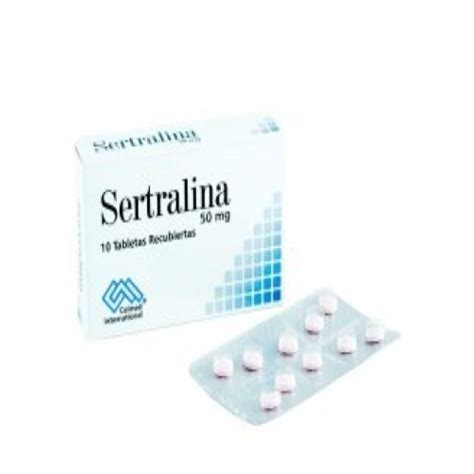 Sertralina 50 Mg 10 Tabletas pc Tu Droguería en Línea