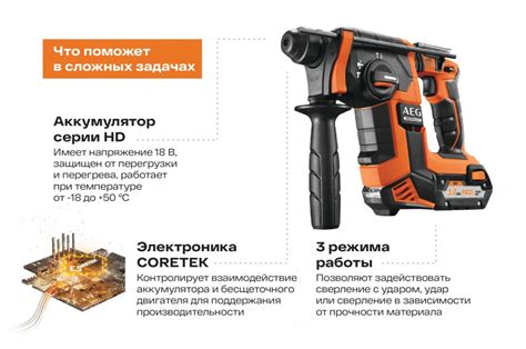 Перфоратор аккумуляторный AEG BBH18BL LI-502C за 41990 р. – купить в ...