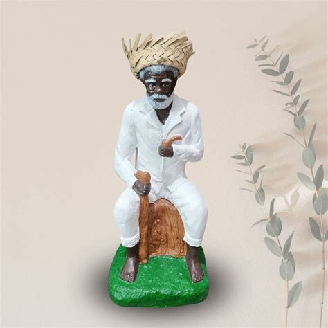 estatua preto velho pai joaquim escultura umbanda imagem em gesso