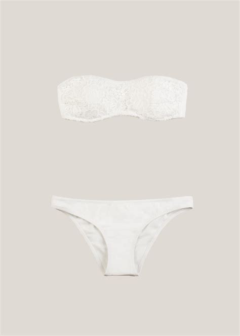 Bikini Con Sujetador En Crochet Blanco Bikini Crochet Vs Neopreno