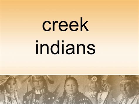 Creek Indians