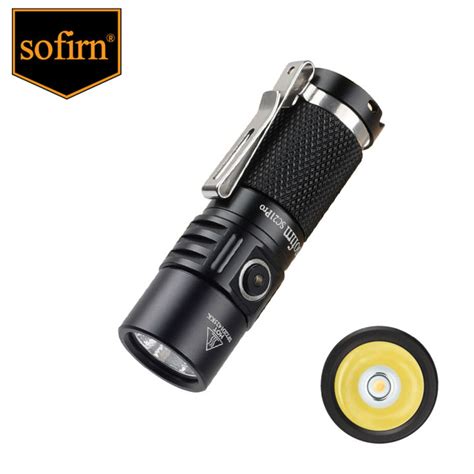 Sofirn SC21 Pro Mini 16340 Powerful LED Flashlight USB C Rechargeable ...