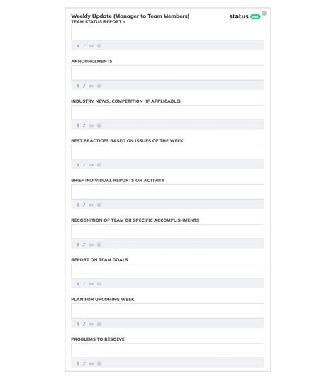 6 Awesome Weekly Status Report Templates Free Download