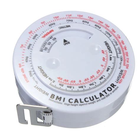 Bmi Body Mass Index Retractable Tape Measure And Calculator For Diet Weight Loss New Arrival