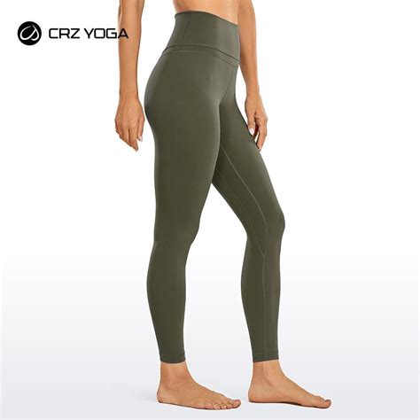 Crz Yoga Women S Naked Feeling High Rise Tight Yoga Pants Workout Fitness Leggings With High