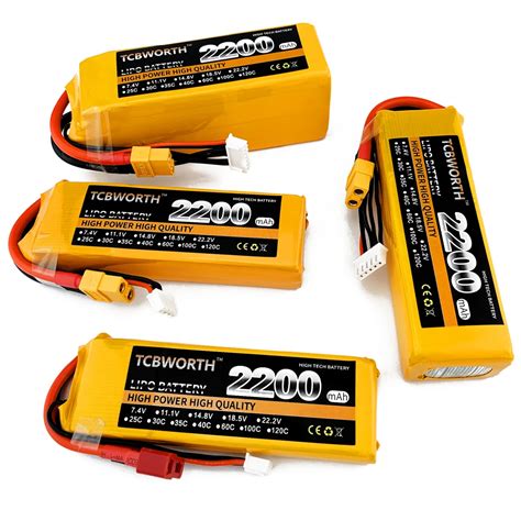 Аккумулятор TCBWORTH LiPo 6S 2200 мАч для RC моделей | AliExpress
