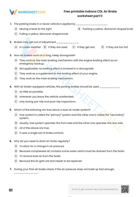Air Brake Practice Test 1