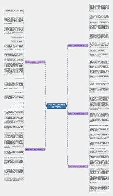 清明节默哀三分钟体会作文600字5篇思维导图编号p9702169 Treemind树图
