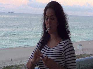Makayla Divine Busty Latina Goddess Makayla Divine Oceanfront Smoking Fetish