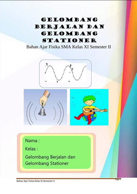 PDF GELOMBANG BERJALAN DAN GELOMBANG STATIONER Menganalisis Besaran