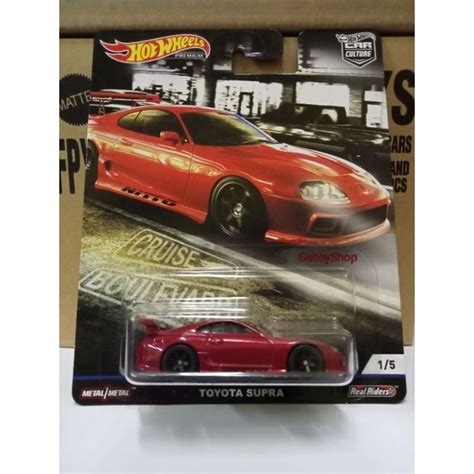 Hot Wheels Premium Cruise Boulevard Toyota Supra Shopee Malaysia