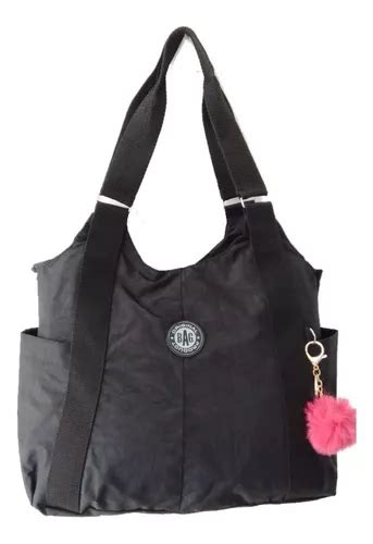 Bolsa Feminina Nylon Tactel Academia Trabalho Escolar Facul