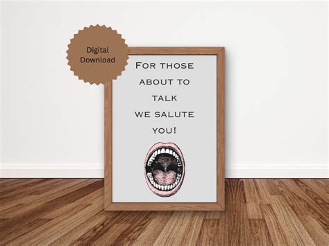 Speech Pathology Wall Art Speech Room Poster Rock Lyric Slp Digital