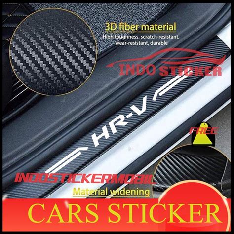 Jual Stiker Sillplate Mobil Hrv Sticker Karbon 3d Sill Plate Mobil Hrv