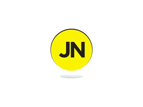 minimal jn letter logo creative jn logo icon vector  business