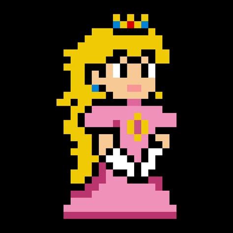 Princess Peach Pixel Art