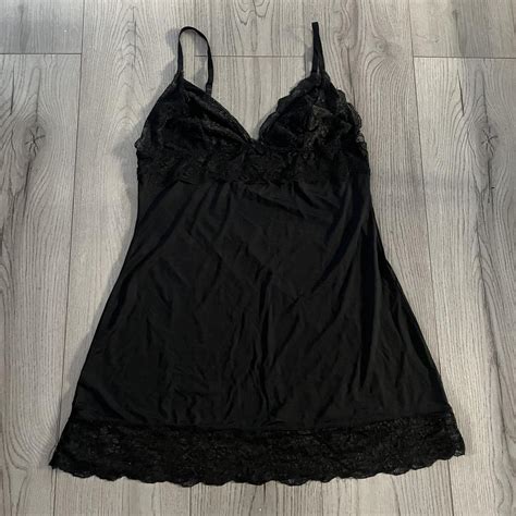 Black Primark Lace Lingerie Nightie Pyjamas Worn A Depop