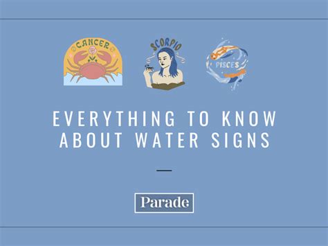 Zodiac signs that are water signs - Horoscopeaz.com
