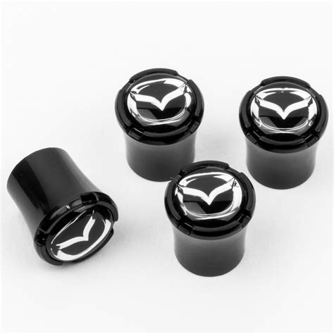 Mazda Black Valve Caps