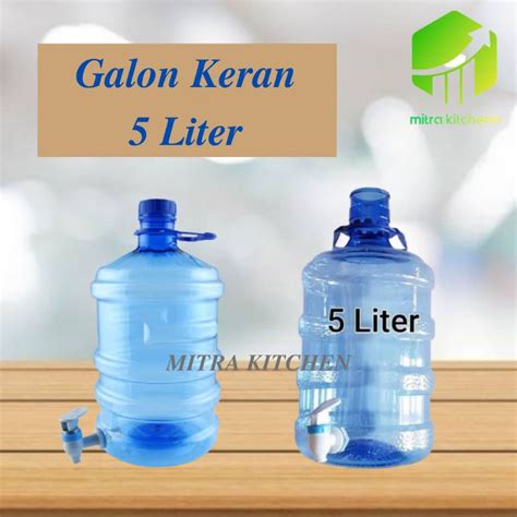 Jual Galon Air 5 Liter Galon Air Tambah Keran Kecil Shopee Indonesia