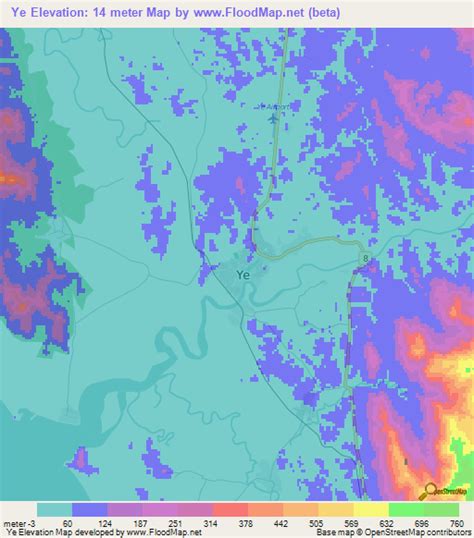 Elevation Of Yemyanmar Elevation Map Topography Contour