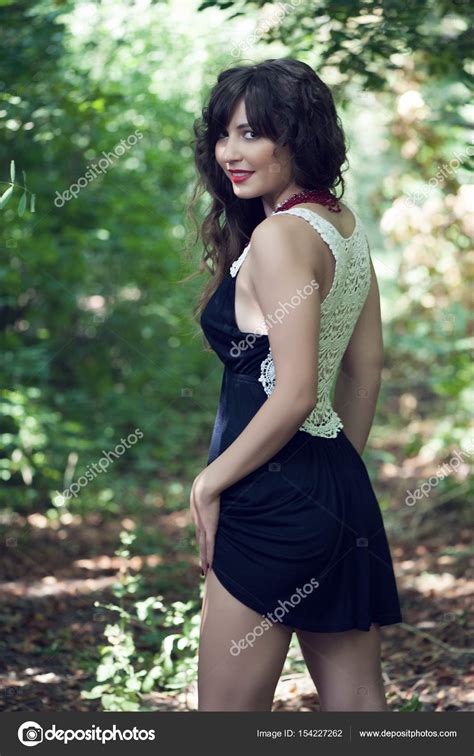 Beautiful Sexy Brunette Girl Stock Photo Image By Yablonski