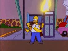 Homer Simpson Gun GIFs | Tenor