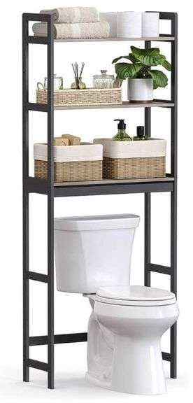 Songmics Over The Toilet Storage Tier Bathroom Organizer Over Toilet