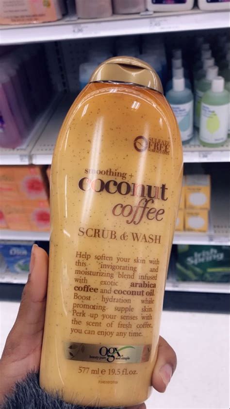 Ogx Coffee Scrub And Wash Coconut 195 Fl Oz In 2023 Shower Skin