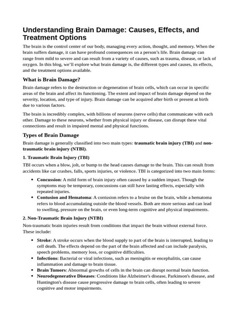 understanding brain damage  traumatic brain injury stroke