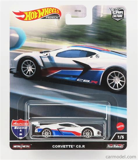 Mattel Hot Wheels Hck Scale Chevrolet Corvette C R White