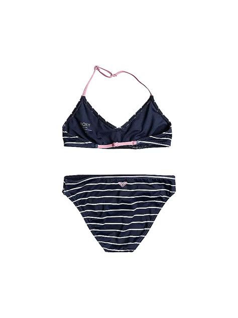 Roxy M Dchen Bikini Bico Basic Stripe Dunkelblau