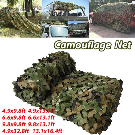 Camouflage Net Woodland Army Camo Netting Camping Sun Outdoor Shelter