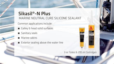 Sikasil N Plus Marine Neutral Cure Silicone Sealant Youtube