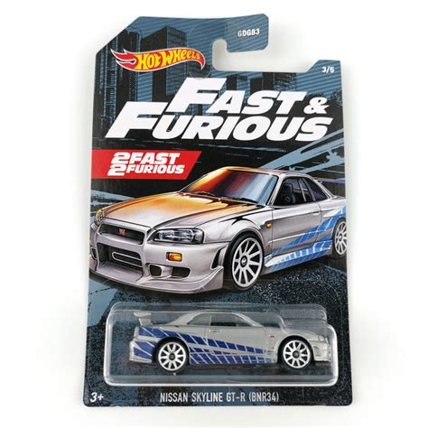 Машинка Hot wheels Форсаж NISSAN SKYLINE GT R BNR Collector