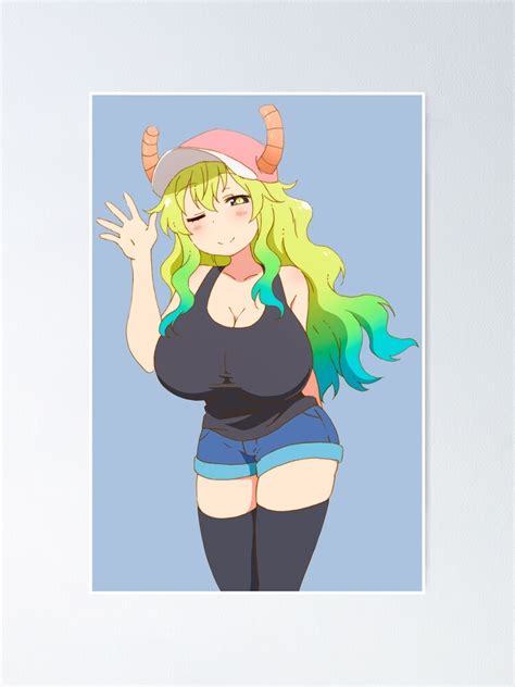 Póster Sexy Lucoa Quetzalcóatl Tetas lascivas dragón sirvienta tetona hentai ecchi de