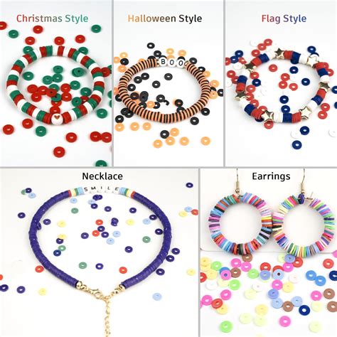 Piezas De Cuentas De Arcilla Para Hacer Pulseras Colores