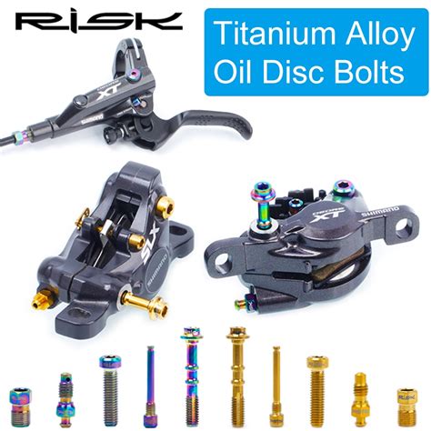 Risk Titanium Screw Bicycle Oil Disc Brake Clamp Bolts For Shimano Sram