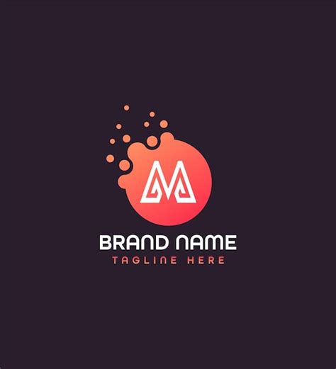 Premium Vector M Modern Letter Logo Design Concept