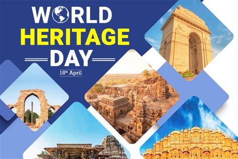 heritage  theme  world heritage day honoring monuments