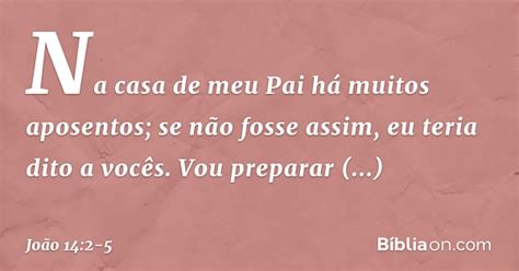 Joao Capitulo 14 - João 14:2-5 - Bíblia