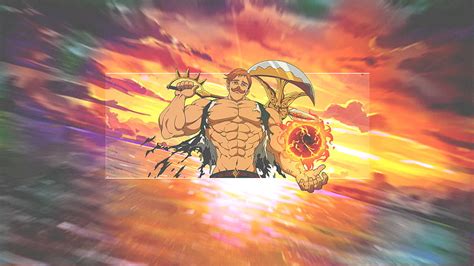 Escanor Seven Deadly Sins Nanatsu No Taizai Anime Boys Fan Art In Meliodas Sun Rays