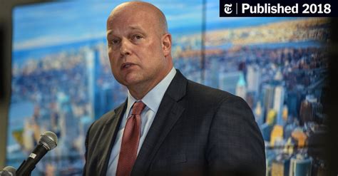 Whitaker’s Ascent at Justice Dept. Surprised Investigators of Firm ...