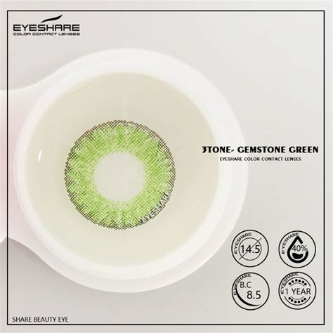 Eyeshare 3 Tone Gemstone Green Color Contact Lenses Eyesharelens