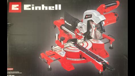 UNBOXING Einhell TS SM 216 Dual Sliding Mitre Saw Assembly And