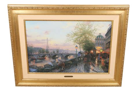At Auction Thomas Kinkade Thomas Kinkade Paris Eiffel Tower Lithograph