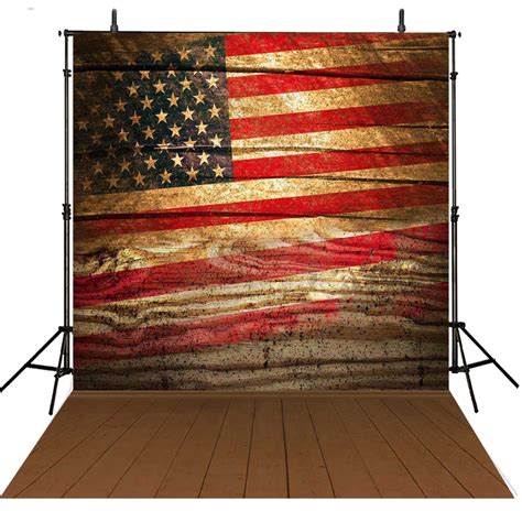 Hot American Flag Photography Backdrops Vinyl Backdrop For Photography Wood Background For Photo ...